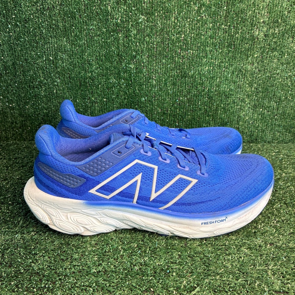 New Balance Fresh Foam X 1080 v13 Athletic Running Shoes Blue Mens Sz 12 2E Wide